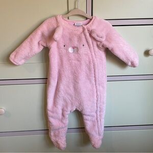 Absorba baby girl fluffy bunny one piece, 3-6 months, pink